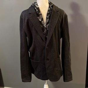 HELIX - cotton blazer with hoodie